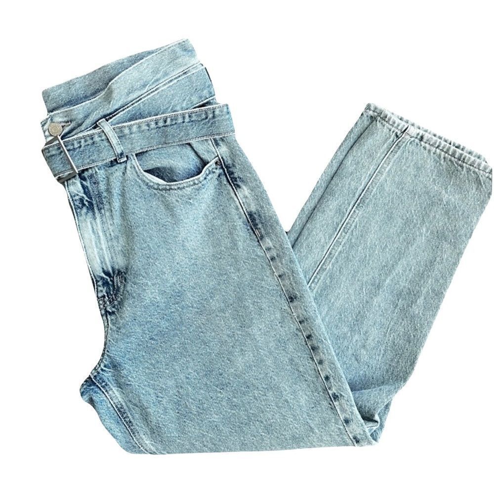 PacSun Mom High Rise Jeans With Belt Sz M